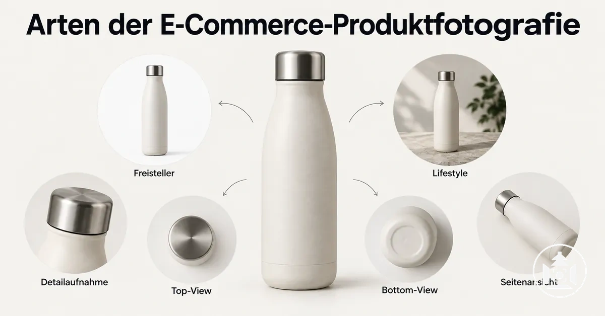 Beispiele für Arten der E-Commerce-Produktfotografie und grundlegende Produktaufnahmen