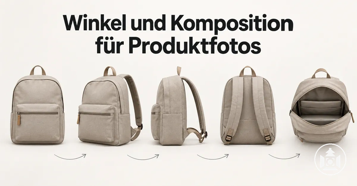 E-Commerce-Produkt aus mehreren Winkeln mit ausgewogener Bildkomposition fotografiert