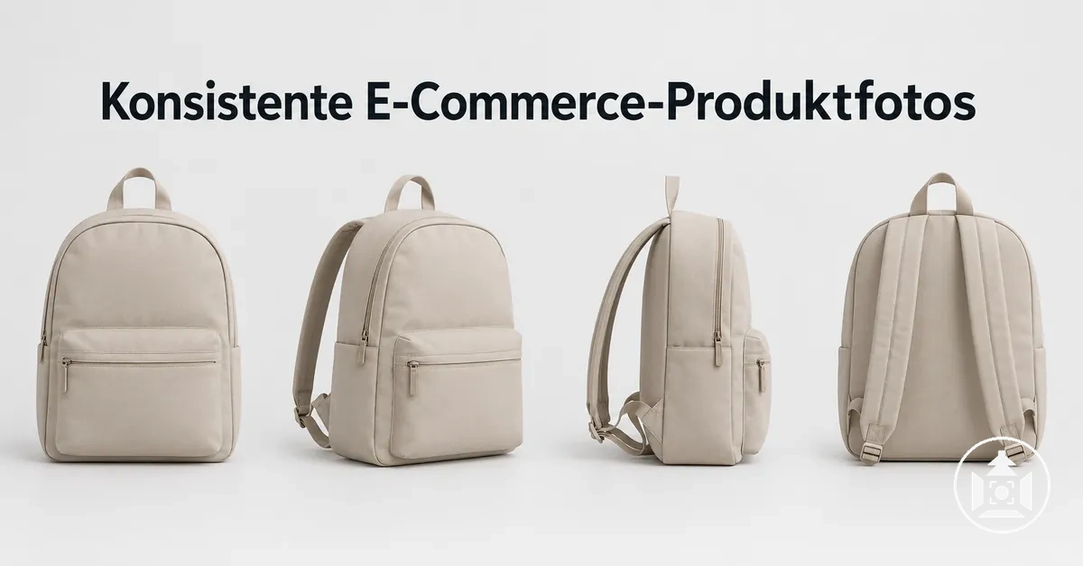 Konsistente E-Commerce-Produktfotos mit gleicher Beleuchtung, gleichem Bildausschnitt und Hintergrund
