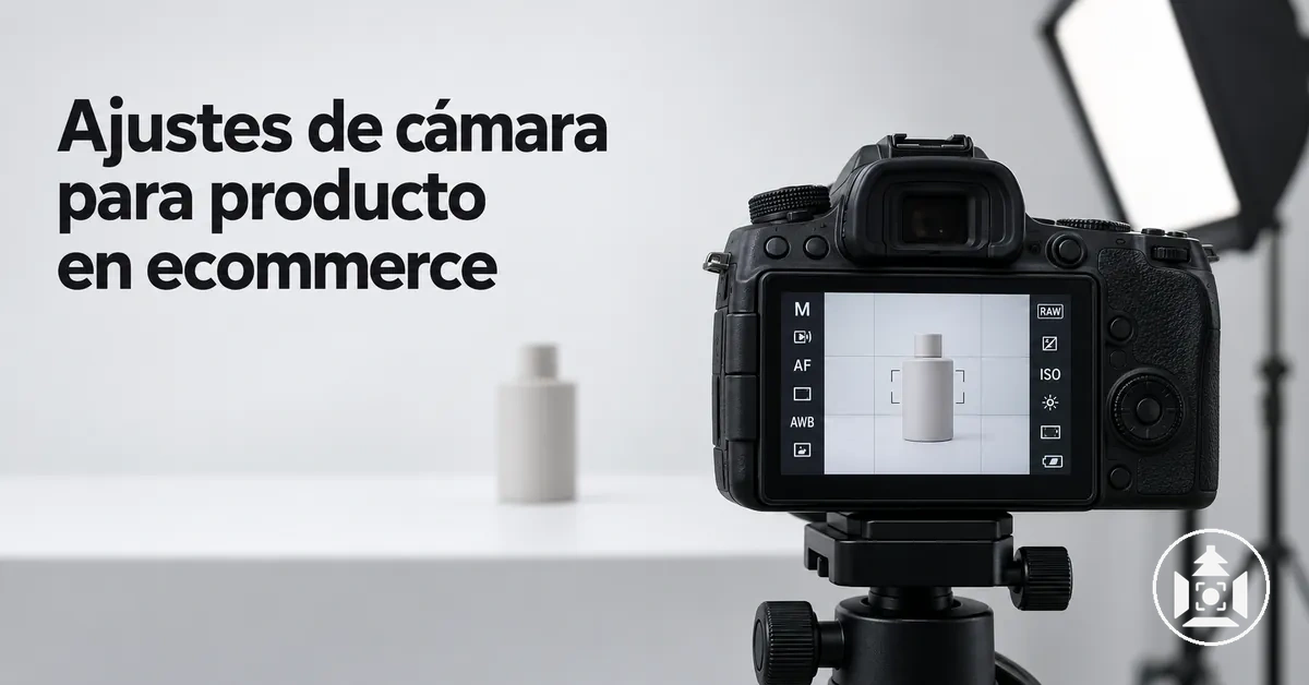 Réglages d'appareil photo pendant une séance de photographie de produit ecommerce