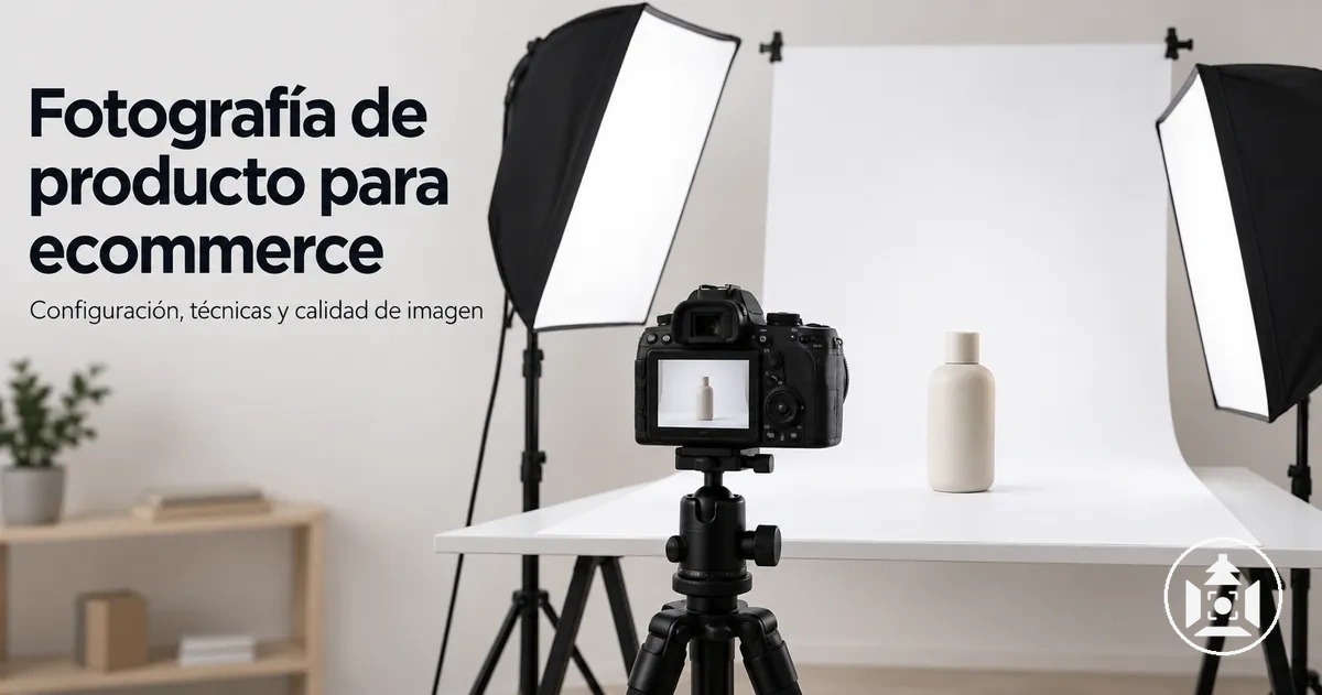 Configuration de photographie de produit pour e-commerce avec éclairage, appareil photo et arrière-plan