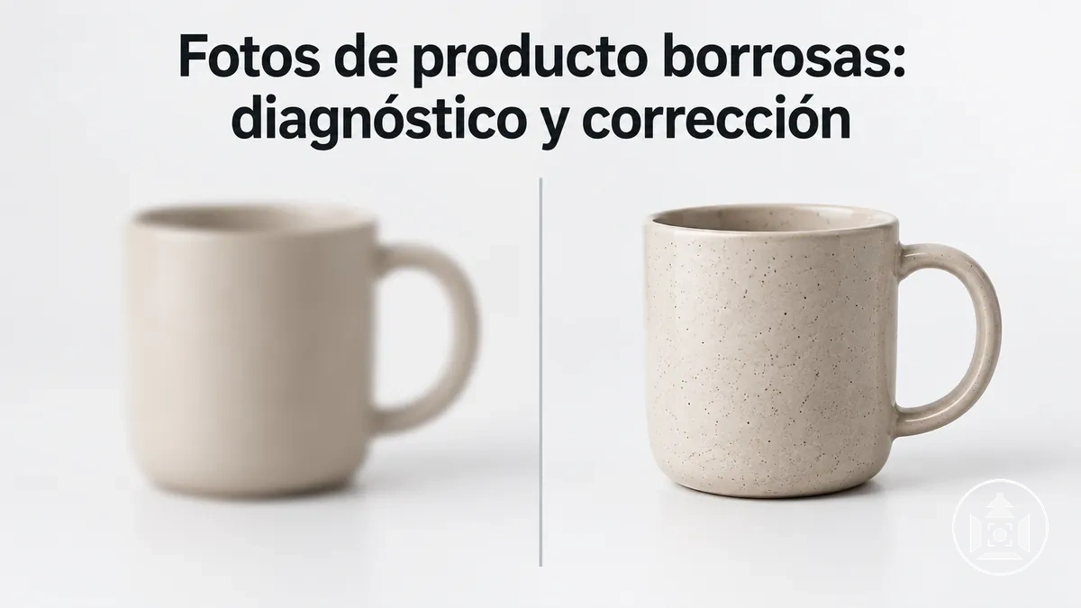 Photo de produit pour l’e-commerce floue comparée à une image nette après correction
