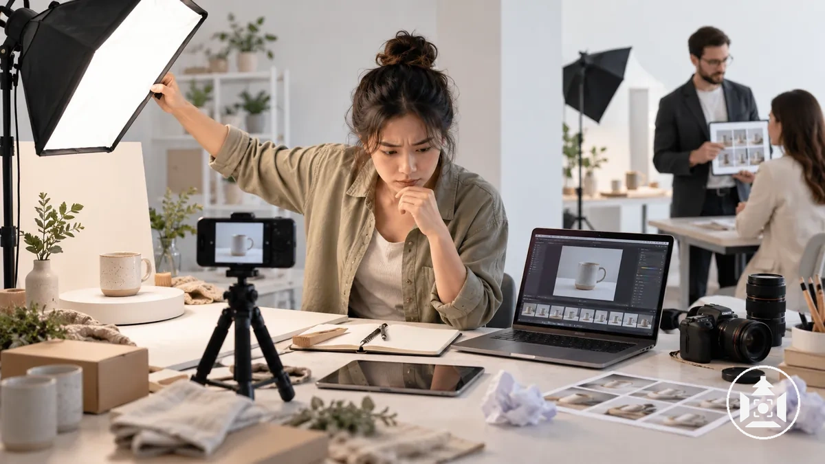 Temps opérationnel et apprentissage en photographie de produit DIY et professionnelle